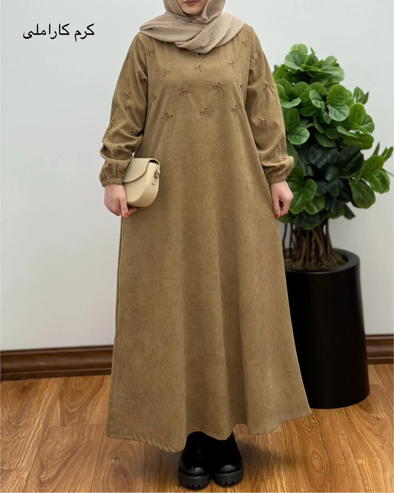 پیراهن مانتویی پاپیون ۱